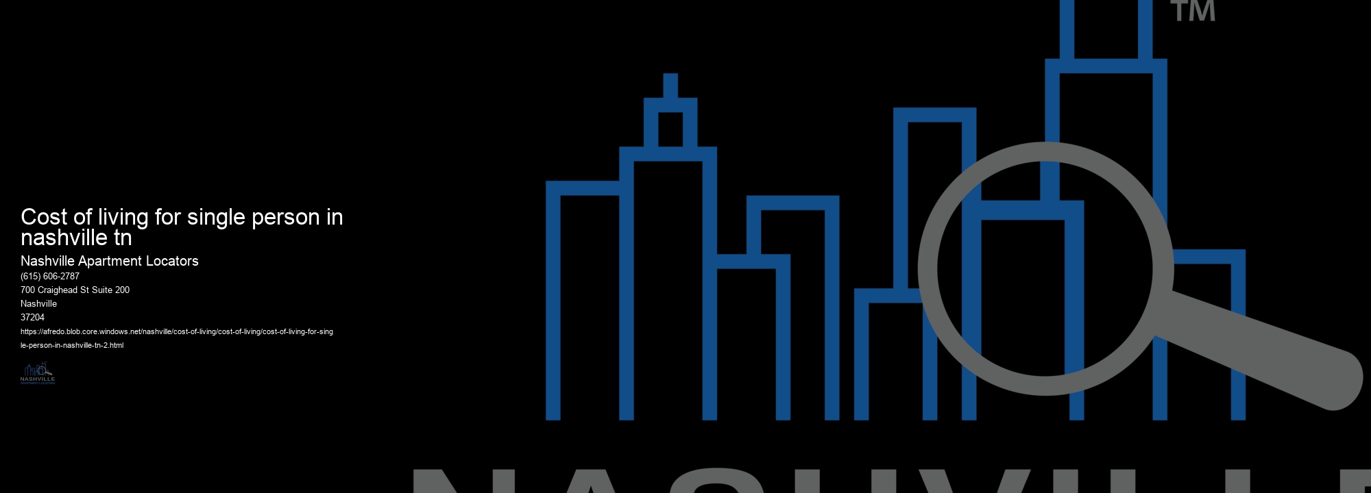 cost of living for single person in nashville tn