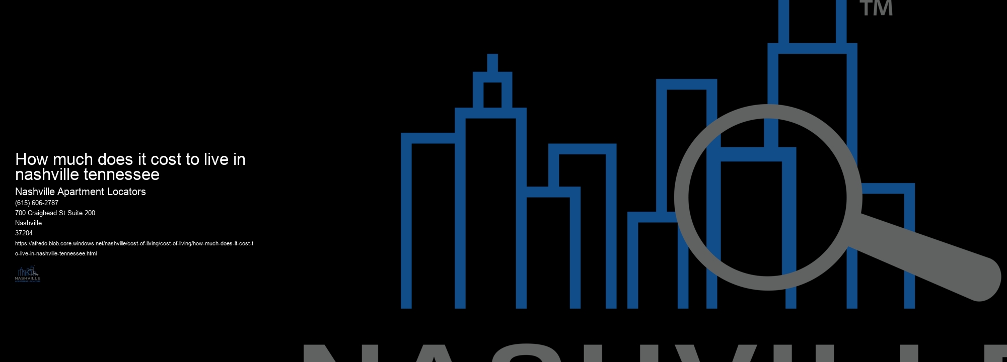 how much does it cost to live in nashville tennessee